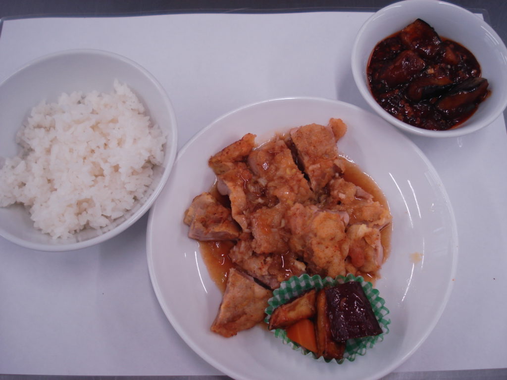 2019.9.5ノエル夕飯は油淋鶏でした